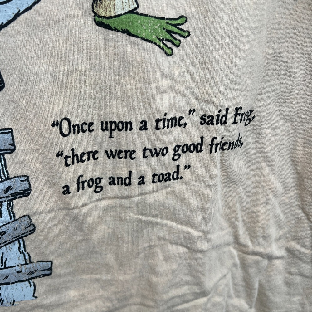 Frog And Toad best friends bibliophile book lover graphic t-shirt top kidcore L - Picture 5 of 6